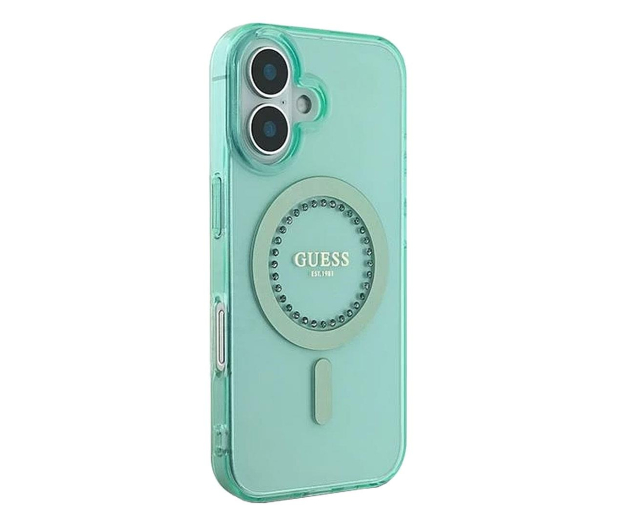 Guess IML Rhinestones do iPhone 16 zielony - 1279109 - zdjęcie 4